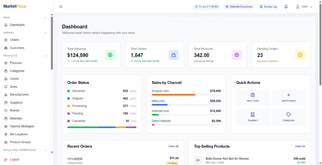 MarketPlace sign-in with Amazon and eBay integration